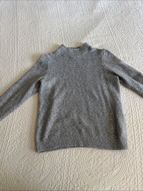 Abercrombie & Fitch Heather Gray Mock Neck Sweater